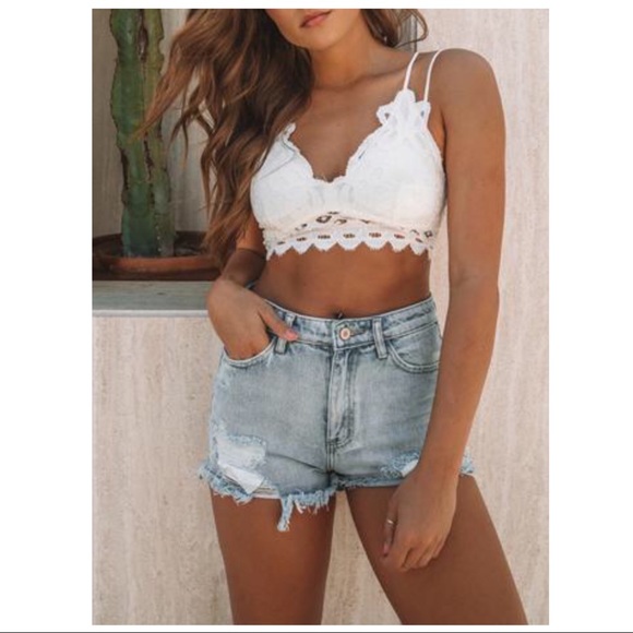 Lace Bralette -Ivory - Picture 3 of 6